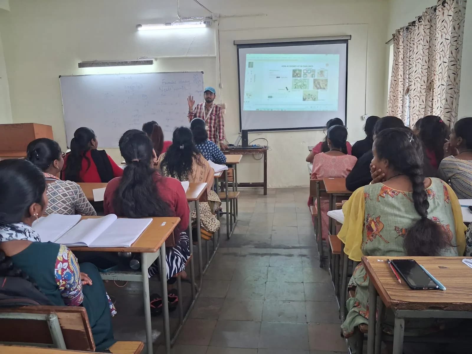 Students attending a classroom training session
